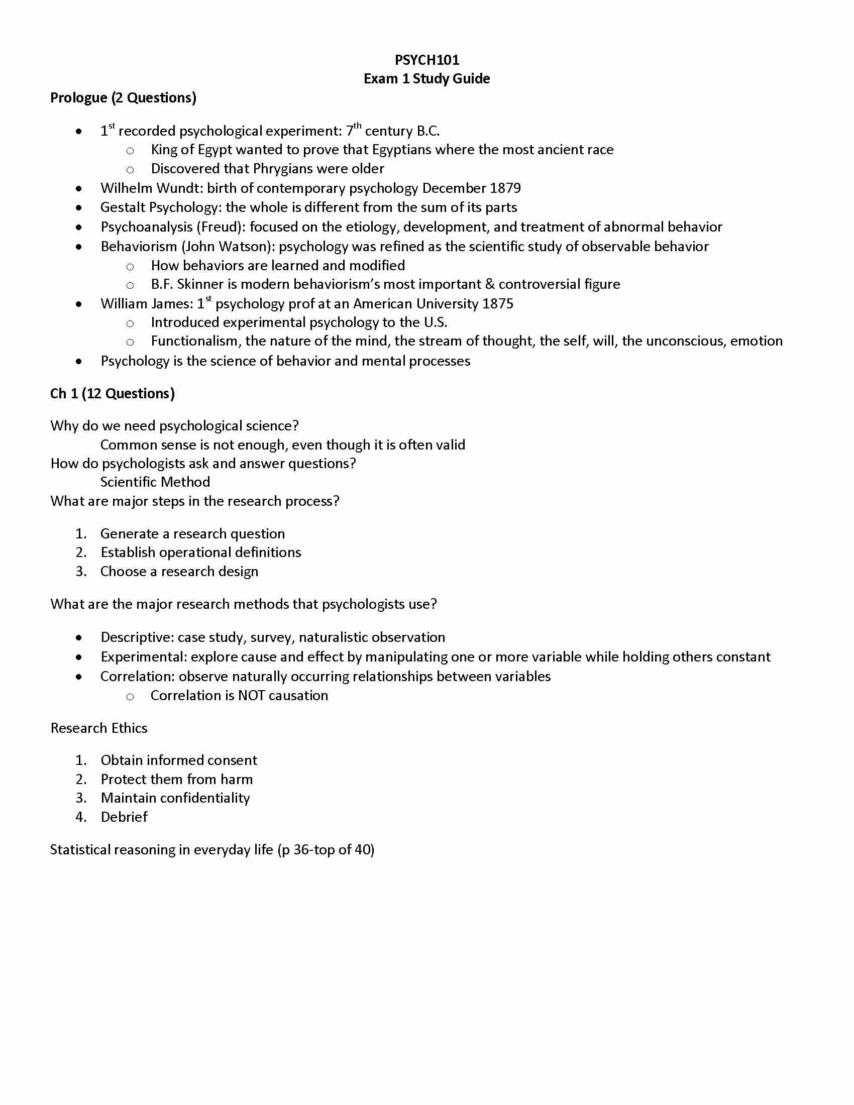 Introductory Psychology