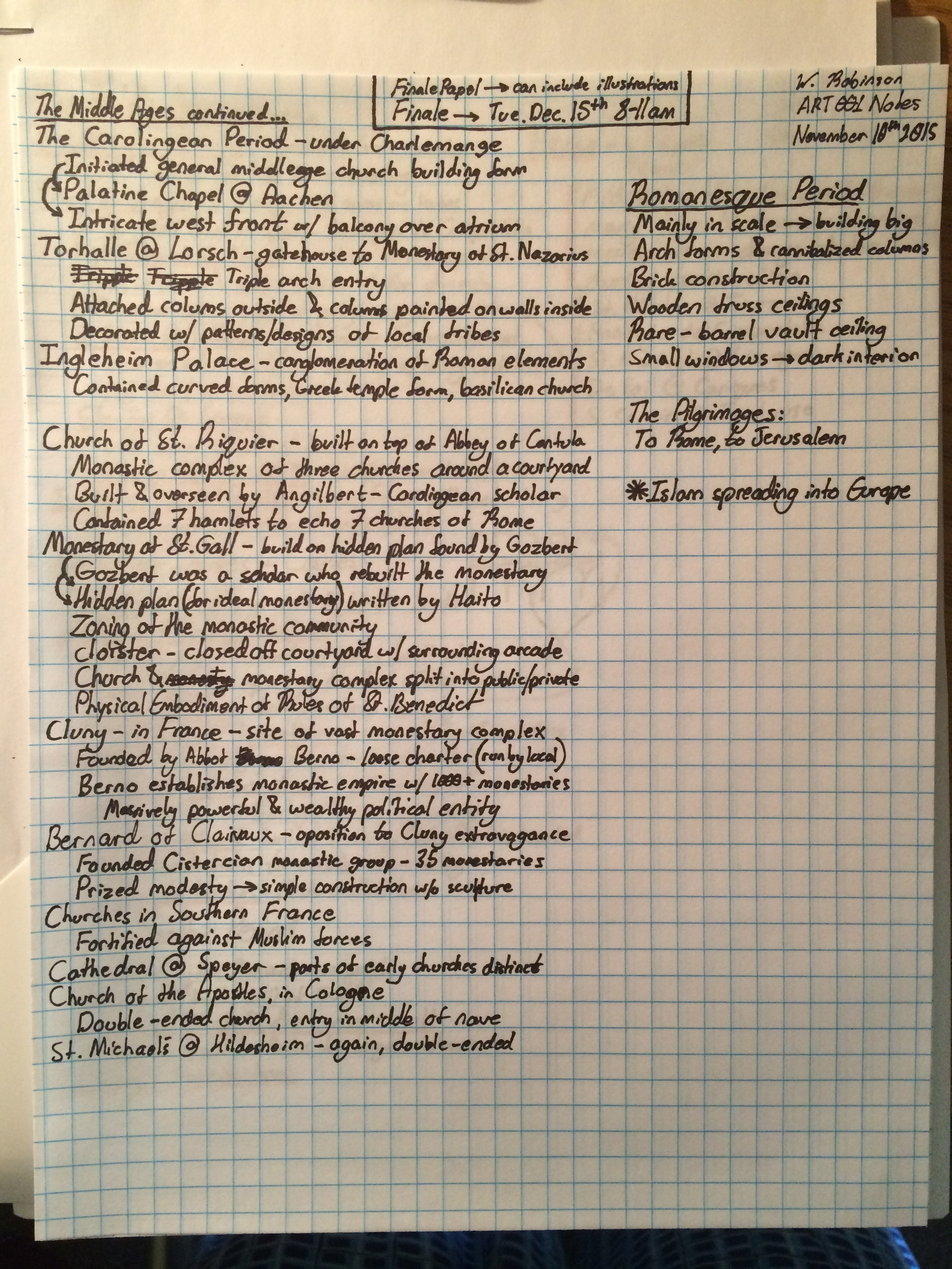 ART001 - Week 12 Notes