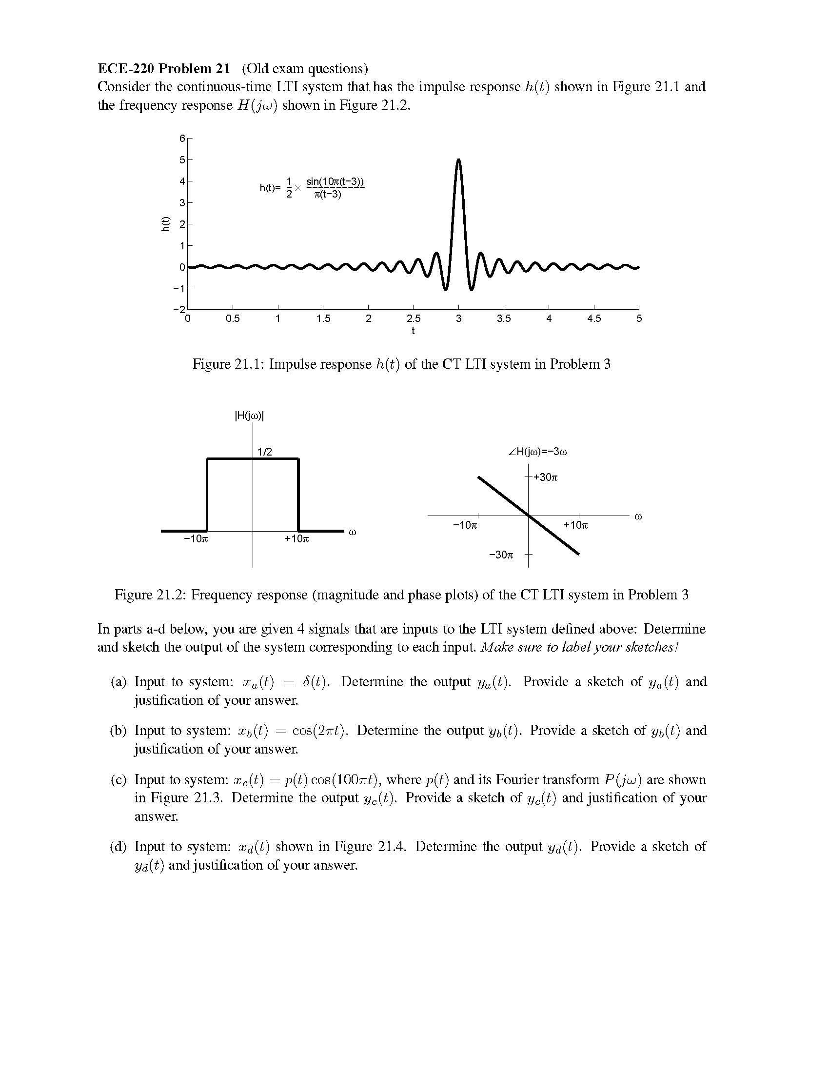 Signals and Systems I