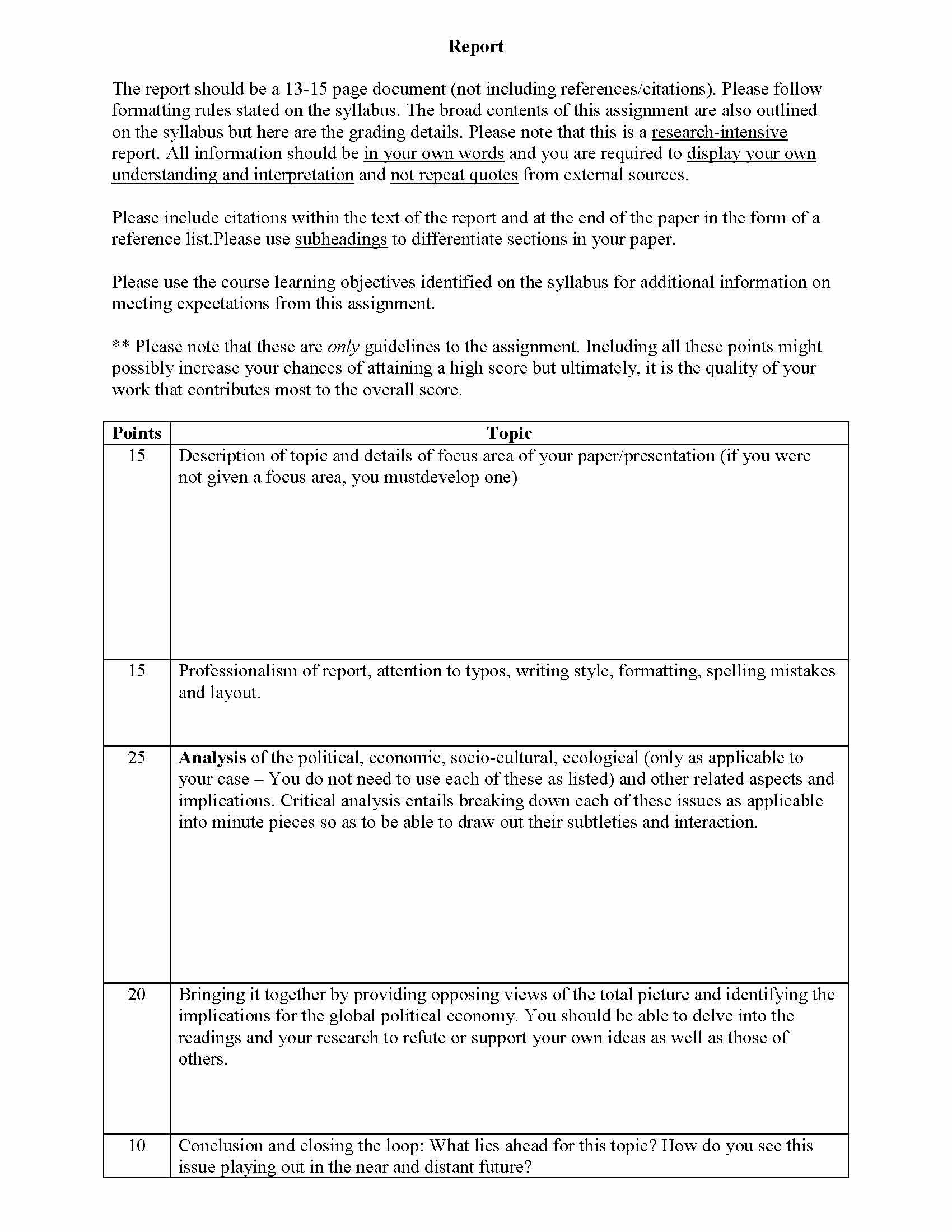 Global Political Economy