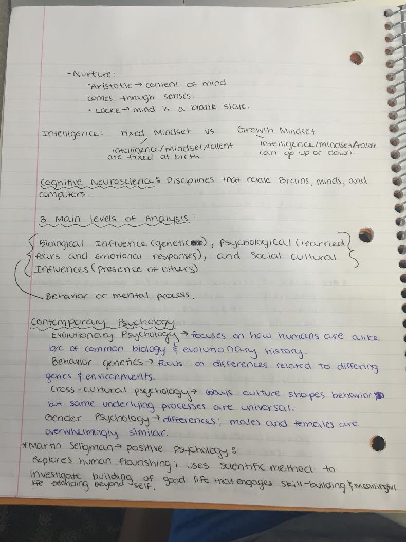 Chapters 1-3 notes