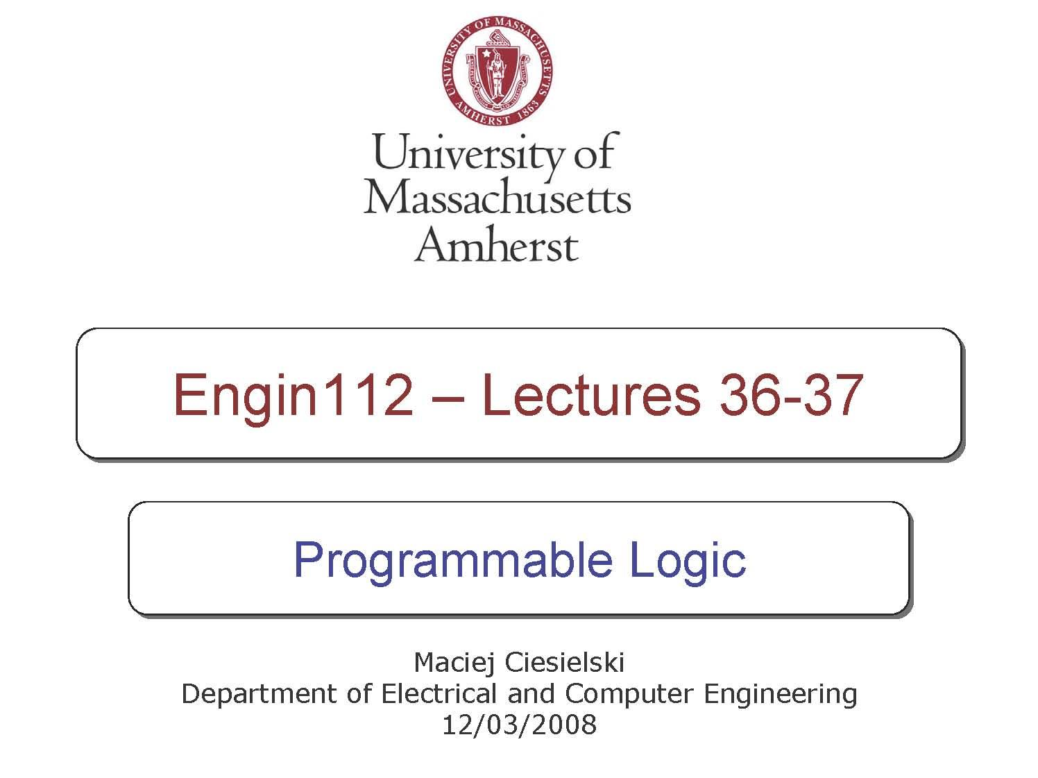 Intro Electrical & Comp Engin