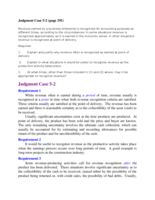 ACC305 Wk 2 DQ2 Revenue Recognition - Case 5-2