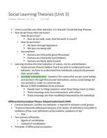 Social Learning Theories (unit 3)