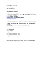 Lesson Plan Handout