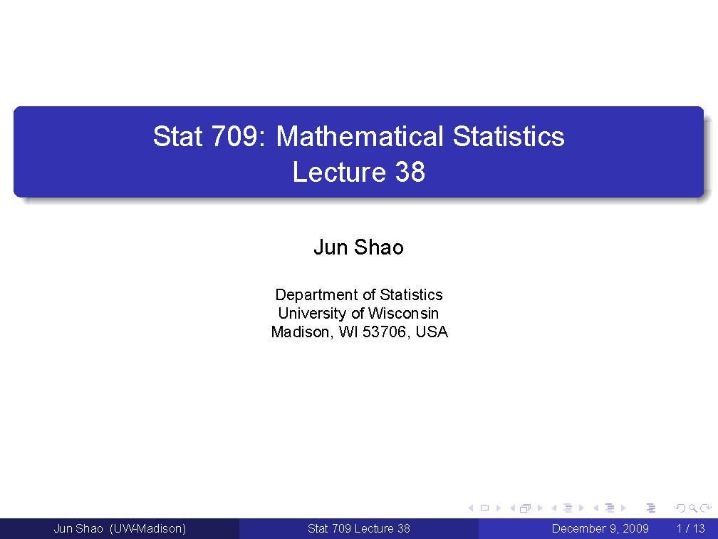 Mathematical Statistics