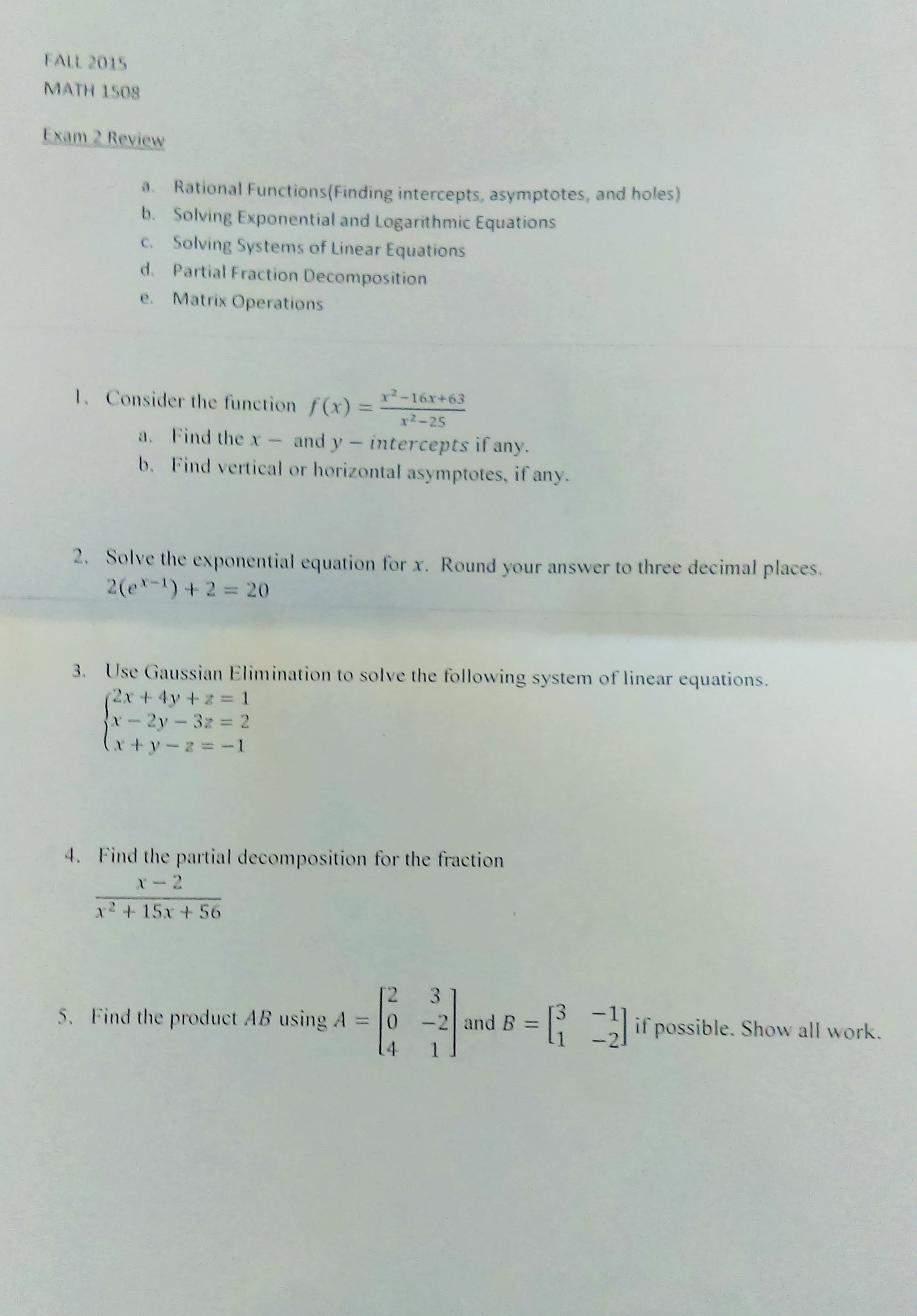 exam 2 