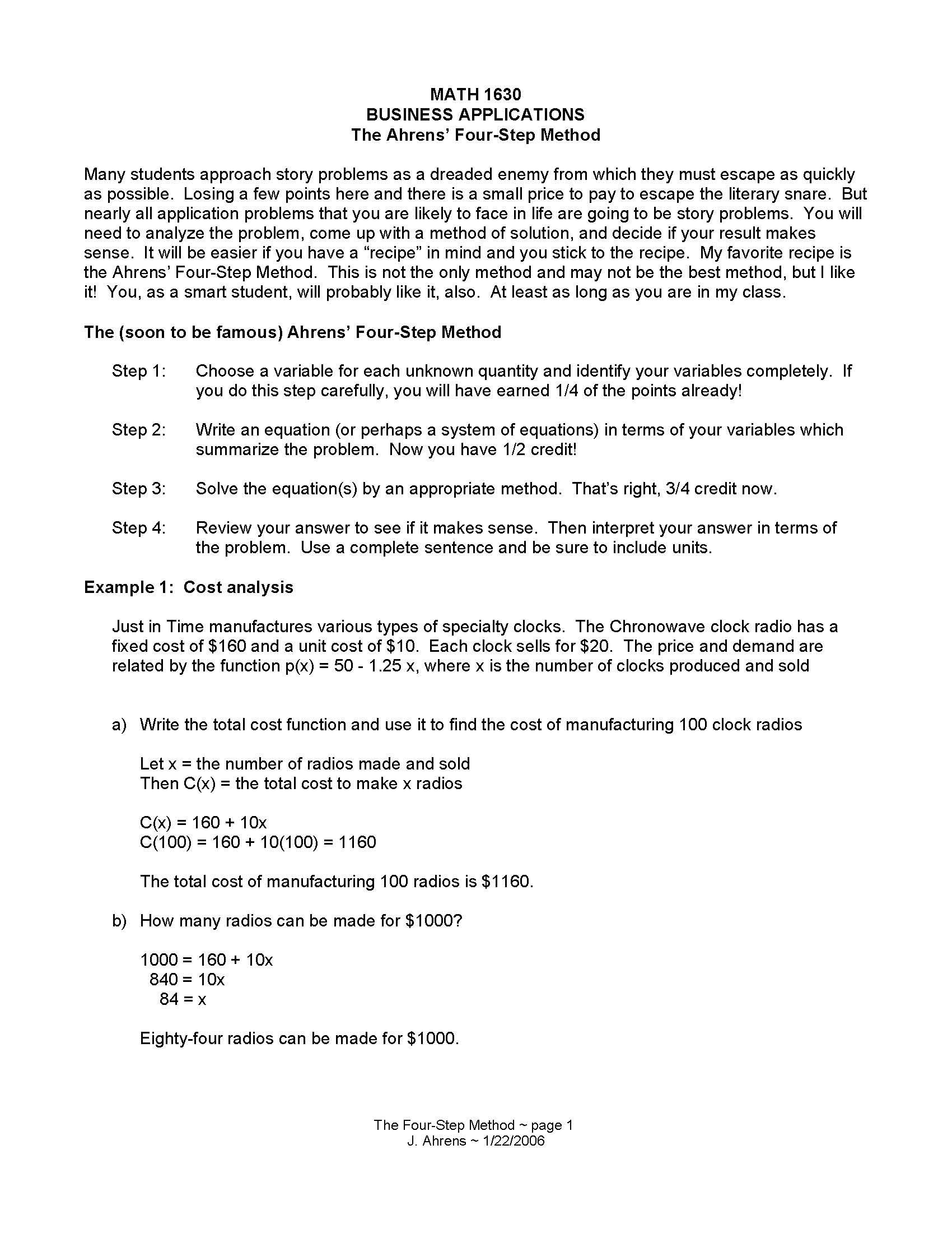 MATH 1630 If high school precalculus and ACT math of at least 21 contact 694