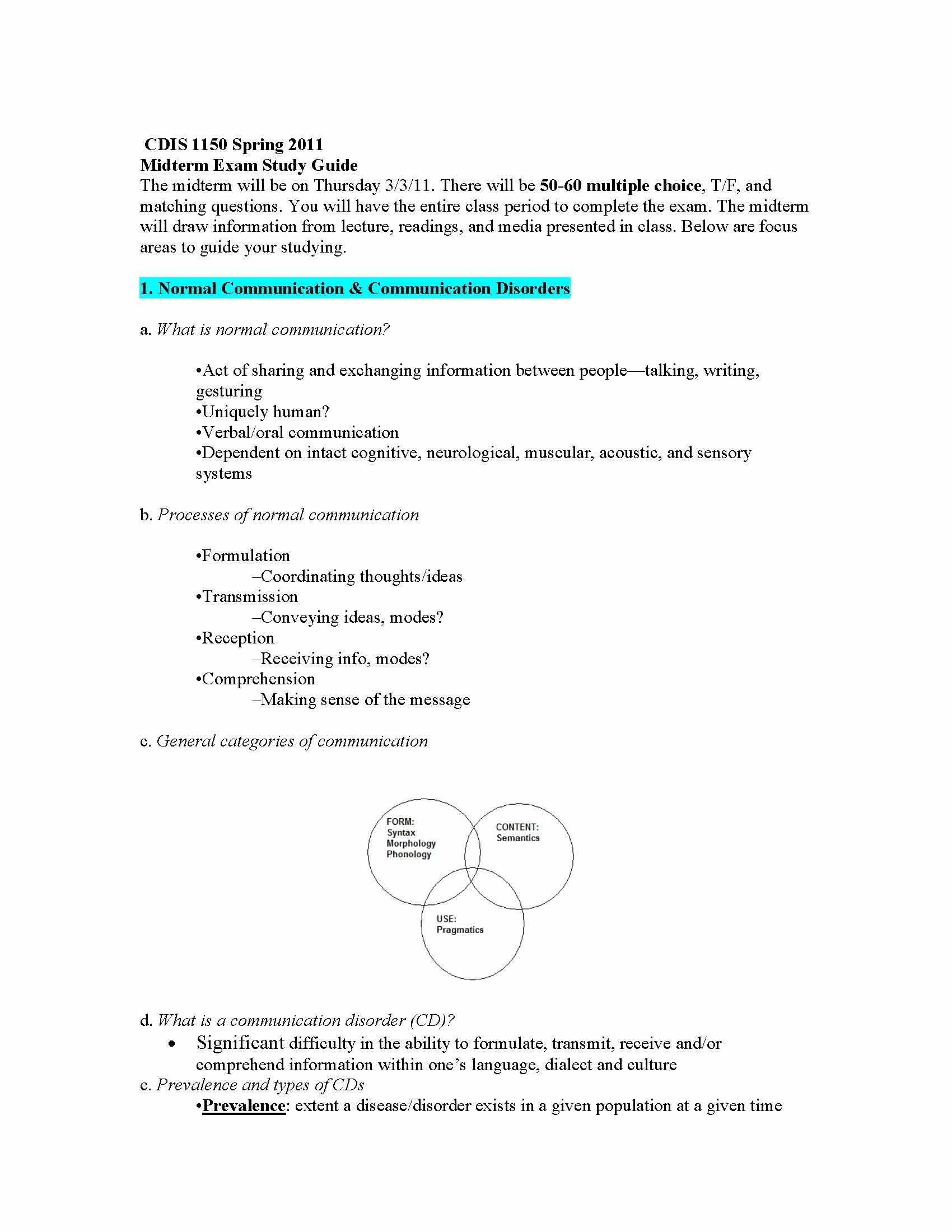 Introduction to Communication Disorders