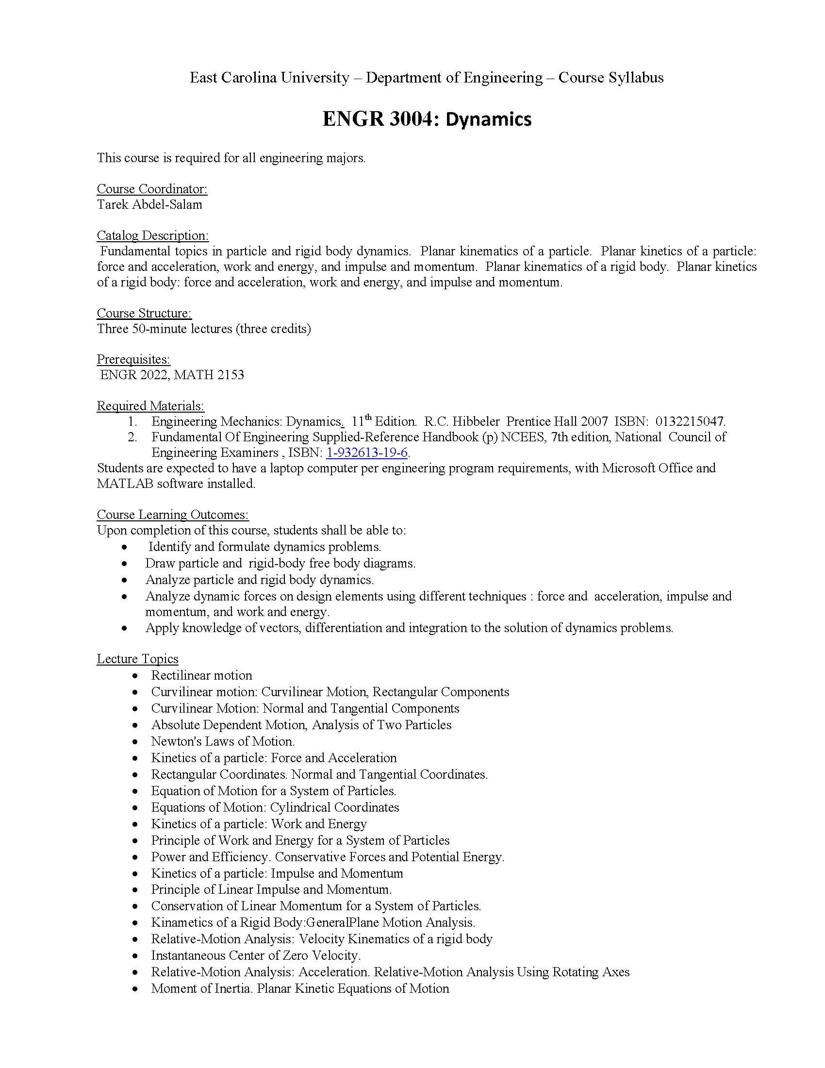 Engineering Calculus III