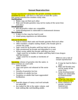 Sexual Reproduction in Coral Reefs