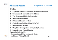 This course provides students with an in-depth understanding of the key financial issues faced by modern-day financial managers of corporations. It will equip students with conceptual and analytical skills necessary to make sound financial decisions. Topi