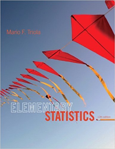 Elementary Statistics | 12th Edition | ISBN: 9780321836960 | Authors: Mario F. Triola