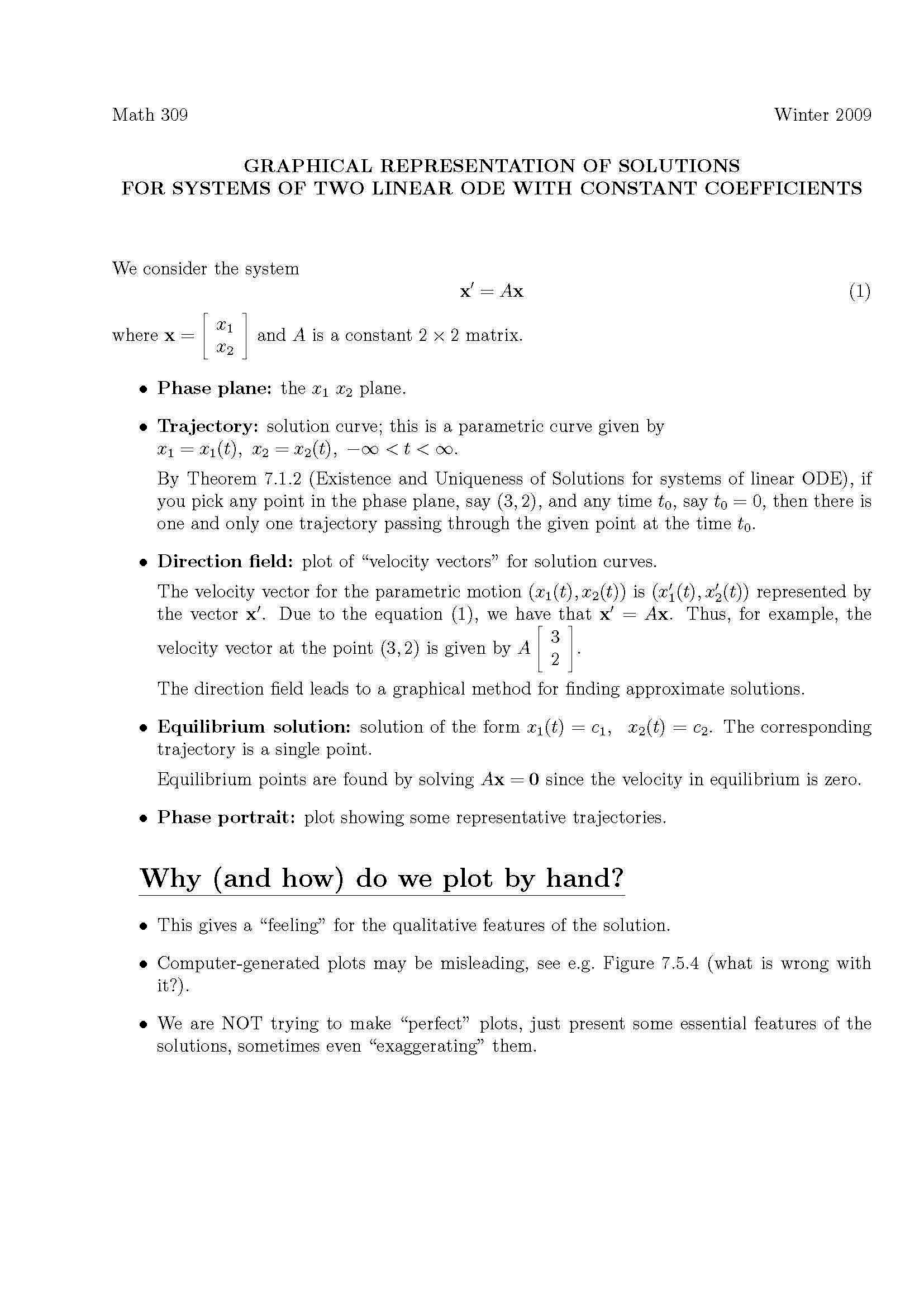 LINEAR ANALYSIS