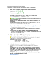 Data analysis: measures of central tendency