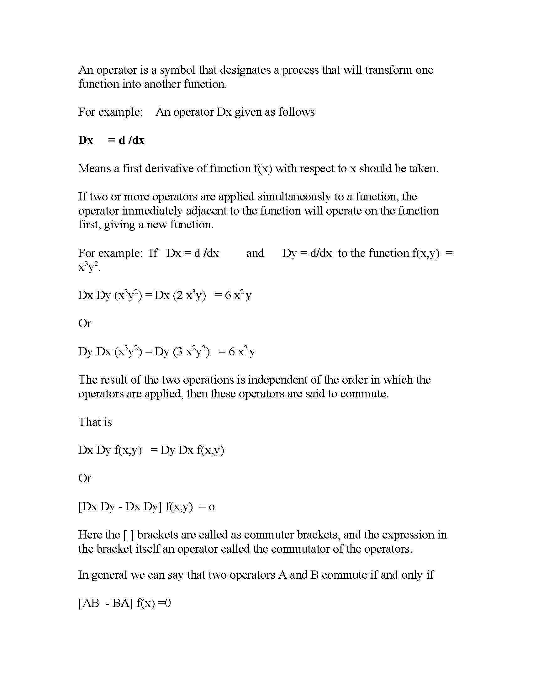 Physical Chemistry I