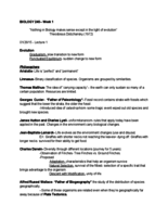 BIO 240 Week 1 Notes