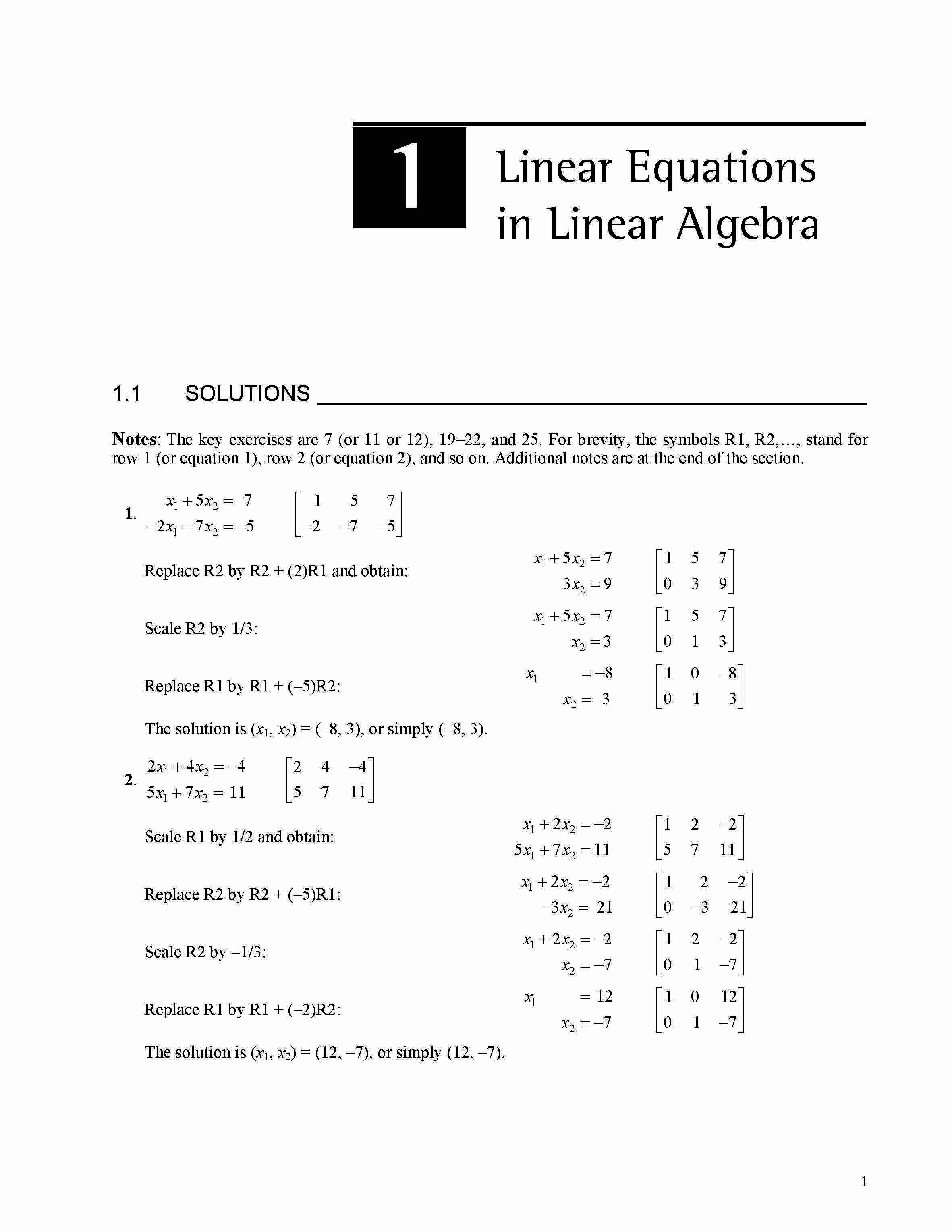 Linear Algebra