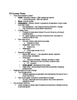 3/3 Lecture and Chapter 8 Reading Notes