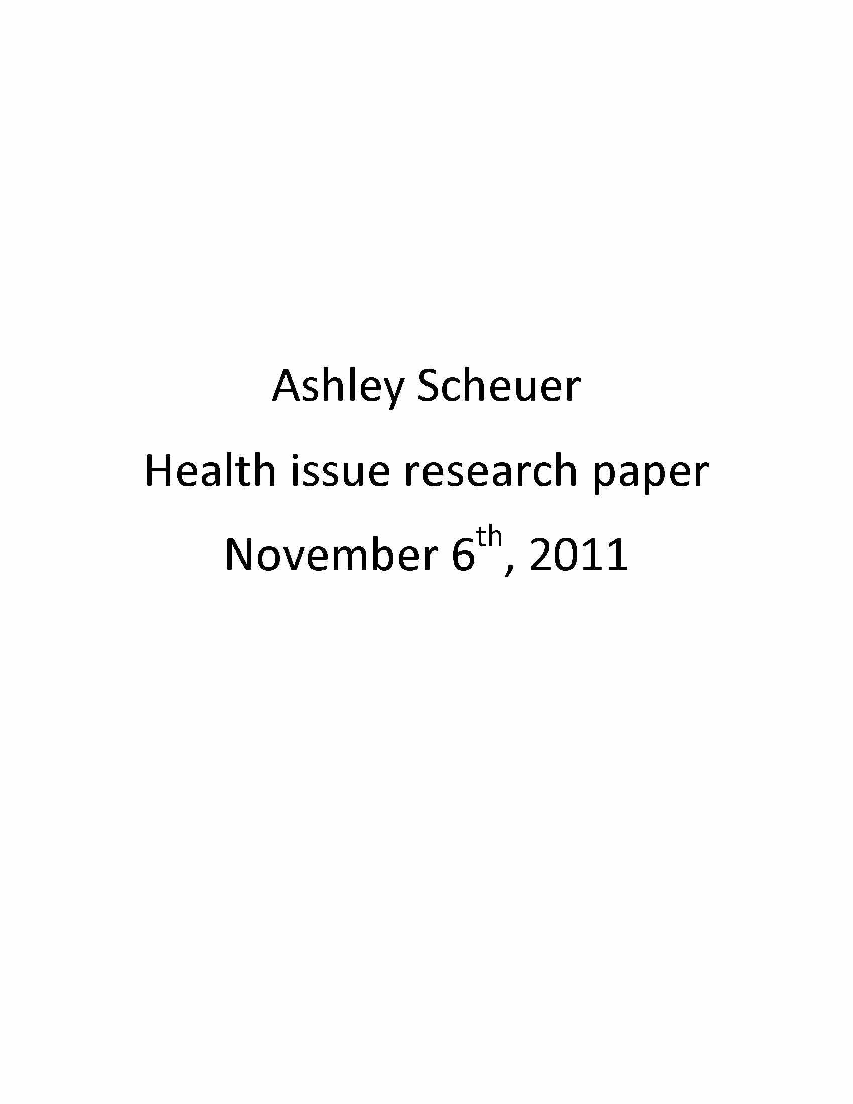 The School Health Program