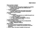 Exam 1 Notes