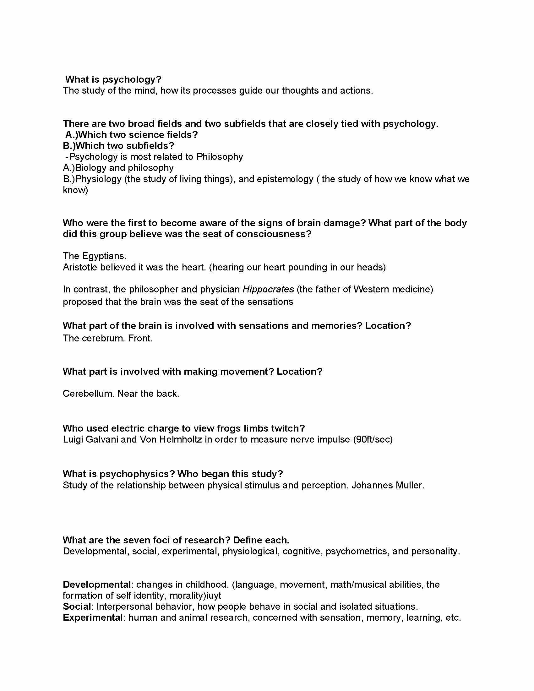 INTRODUCTION TO PSYCHOLOGY