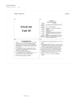 ENGR 102, Calc 2 : Unit 10 notes 1
