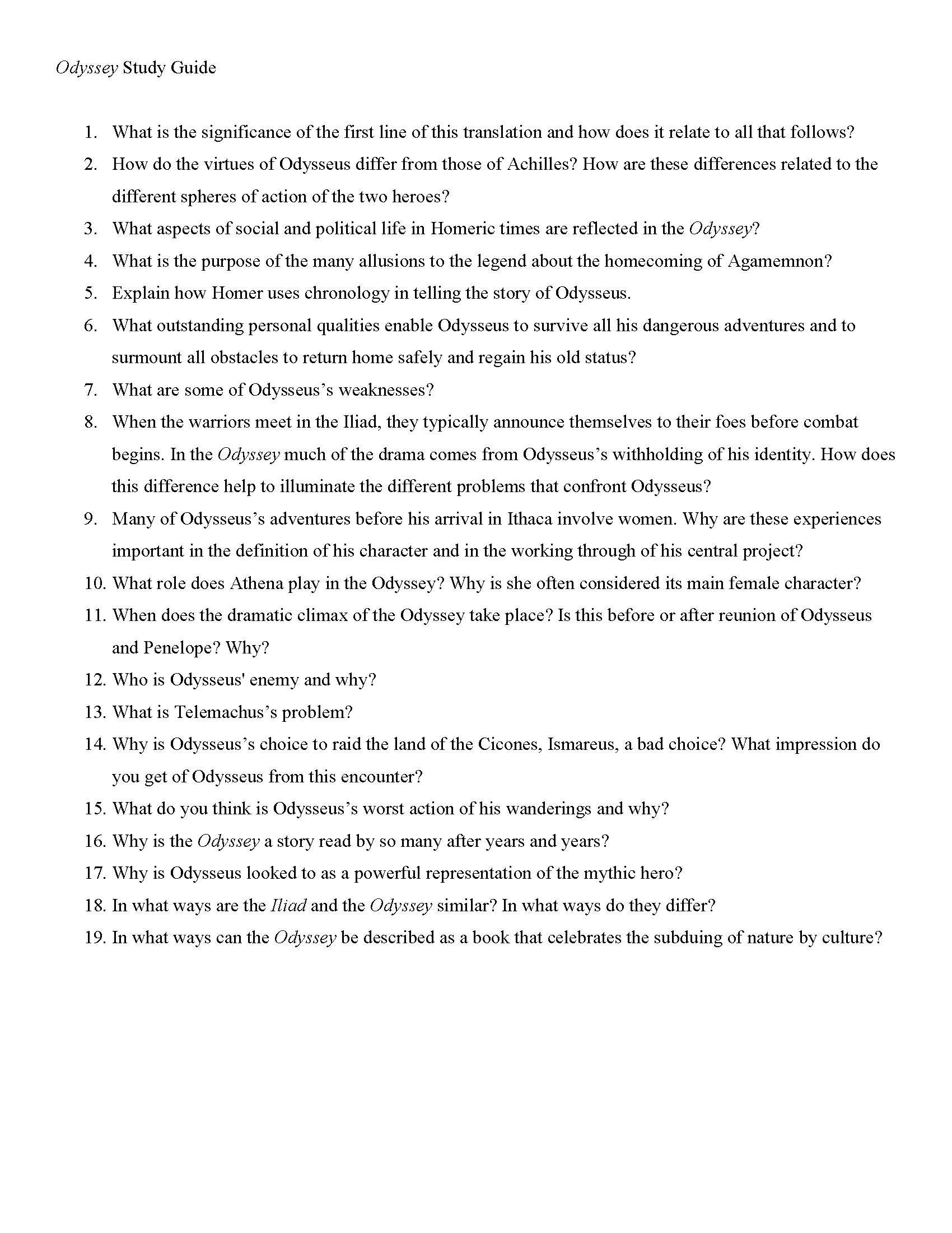 Intro to Humanities (HU)