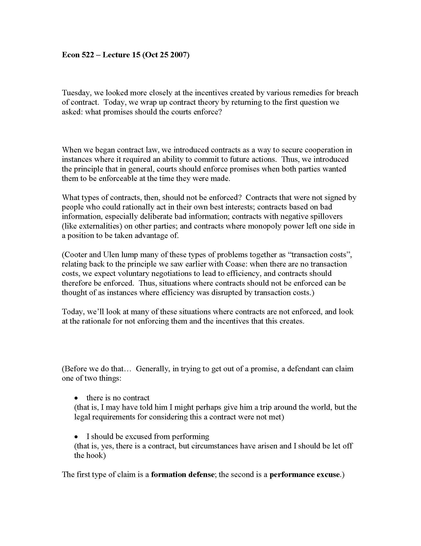 Law and Economics