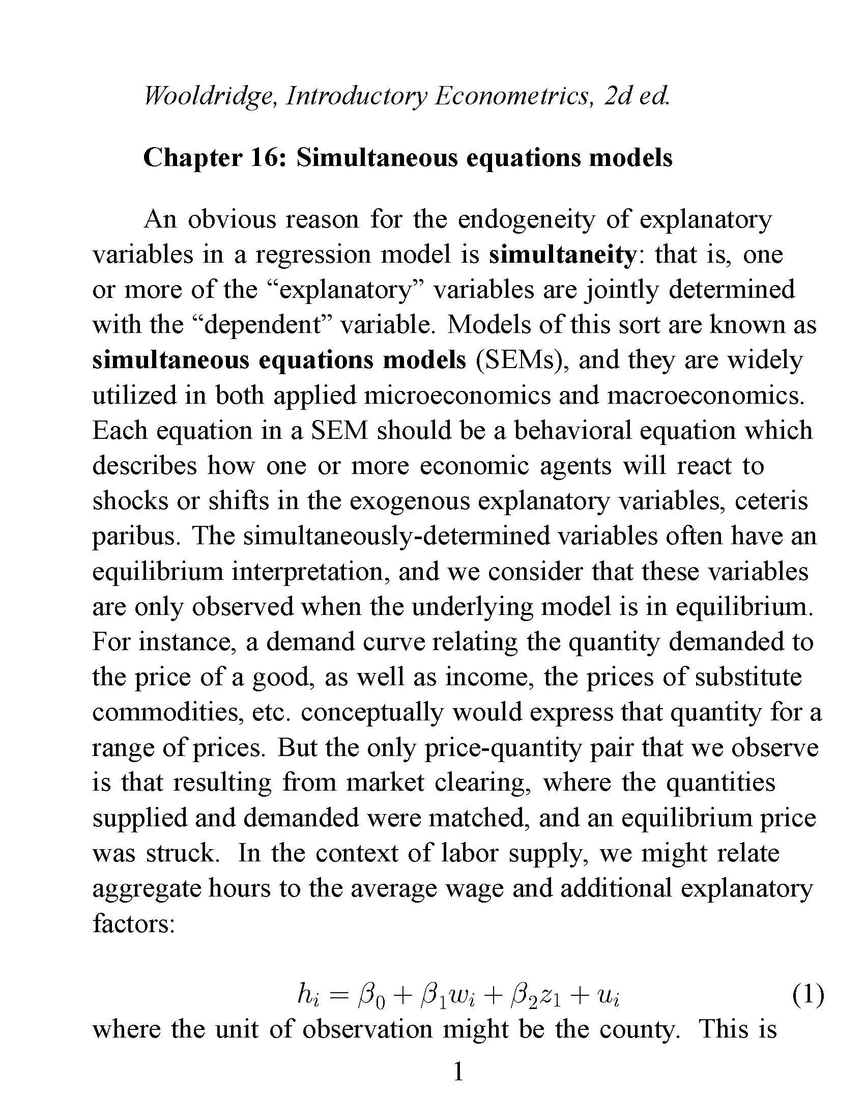 Econometric Methods