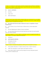 Acquisition and Retrieval