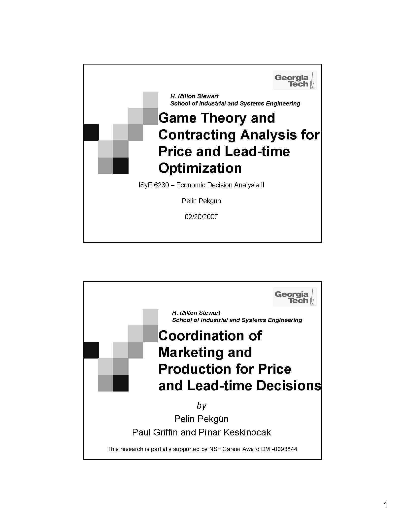 Economic Decision Analy