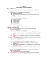 The Lymphatic System