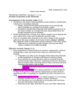 Chem Notes week 9 
