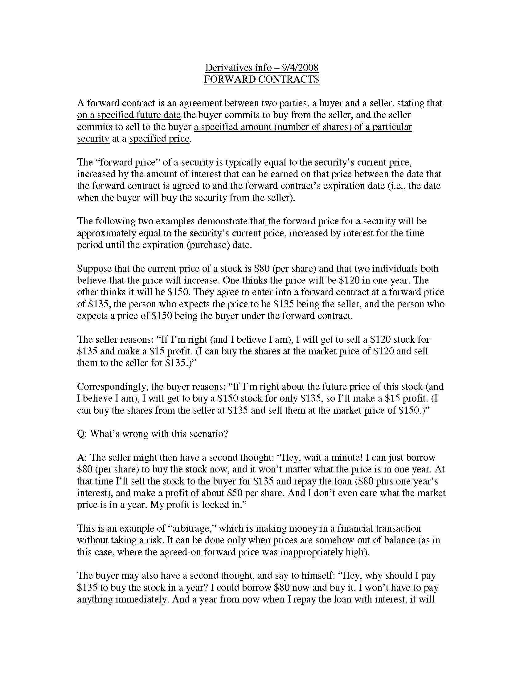 Financial Mathematics Problems