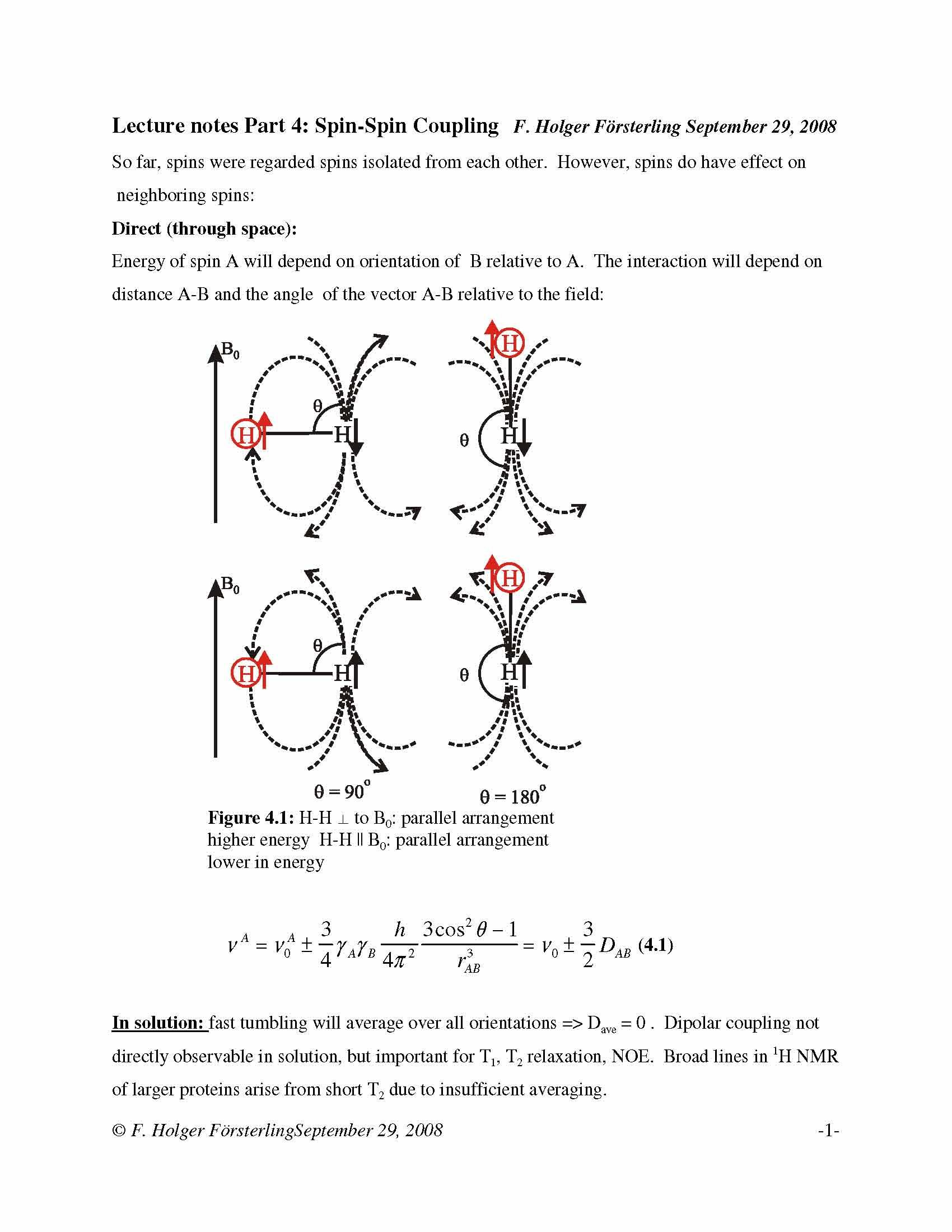 Pulsed NMRSpectroscopy Theory and Practice