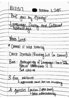 Oct 1, 2015 Notes