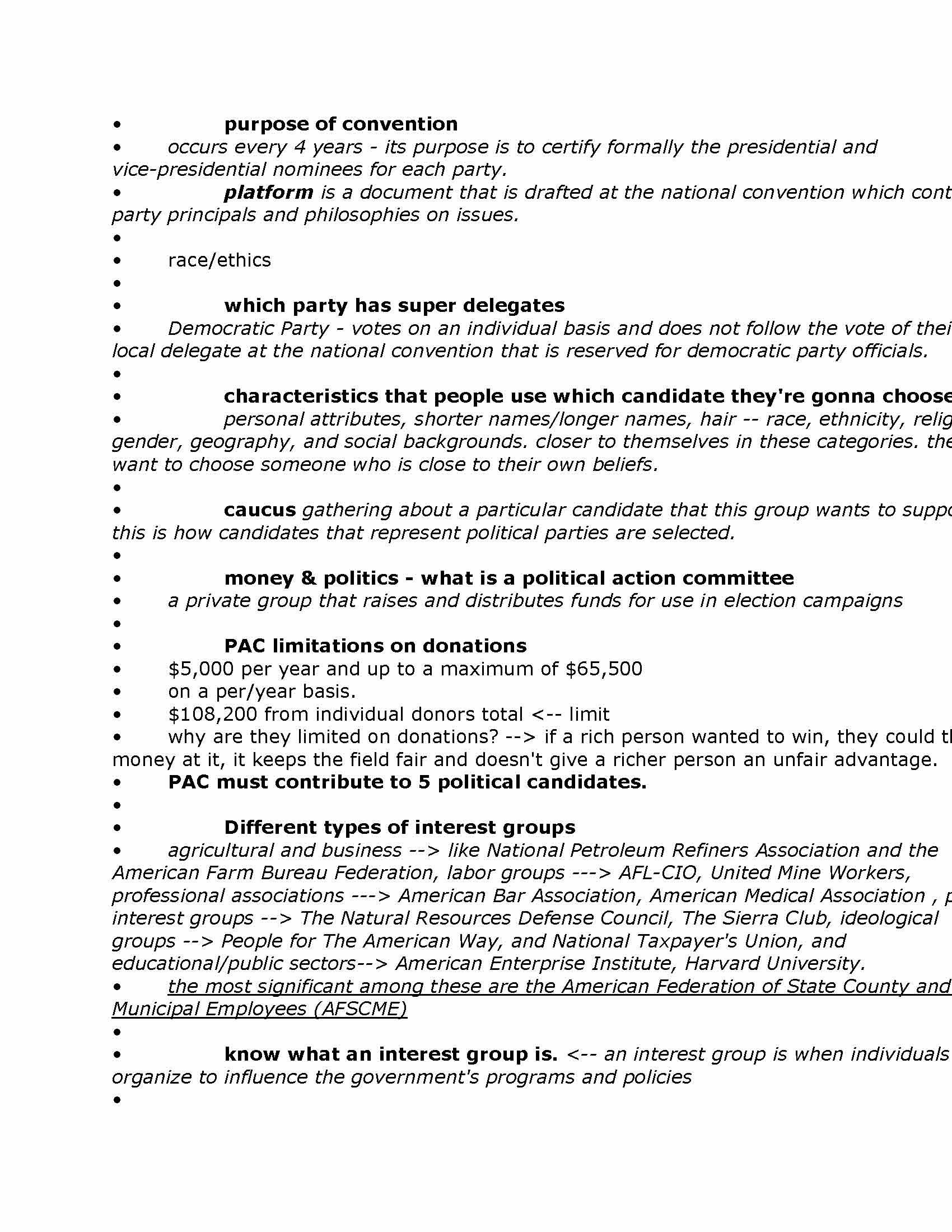 American Politics and Government