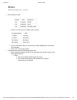 Week 9: Moles and Conversions