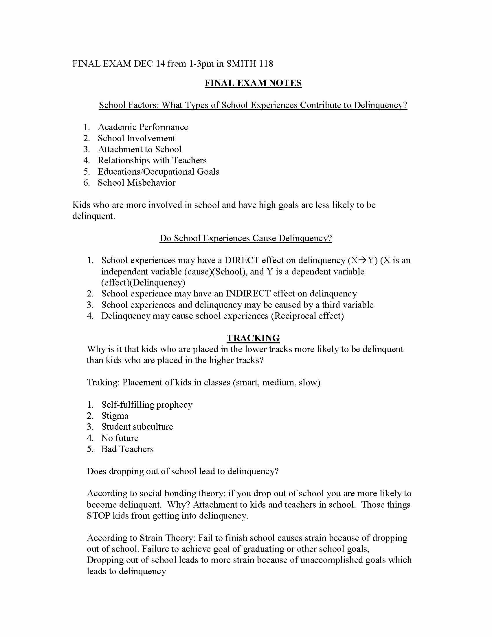 Juvenile Delinquency