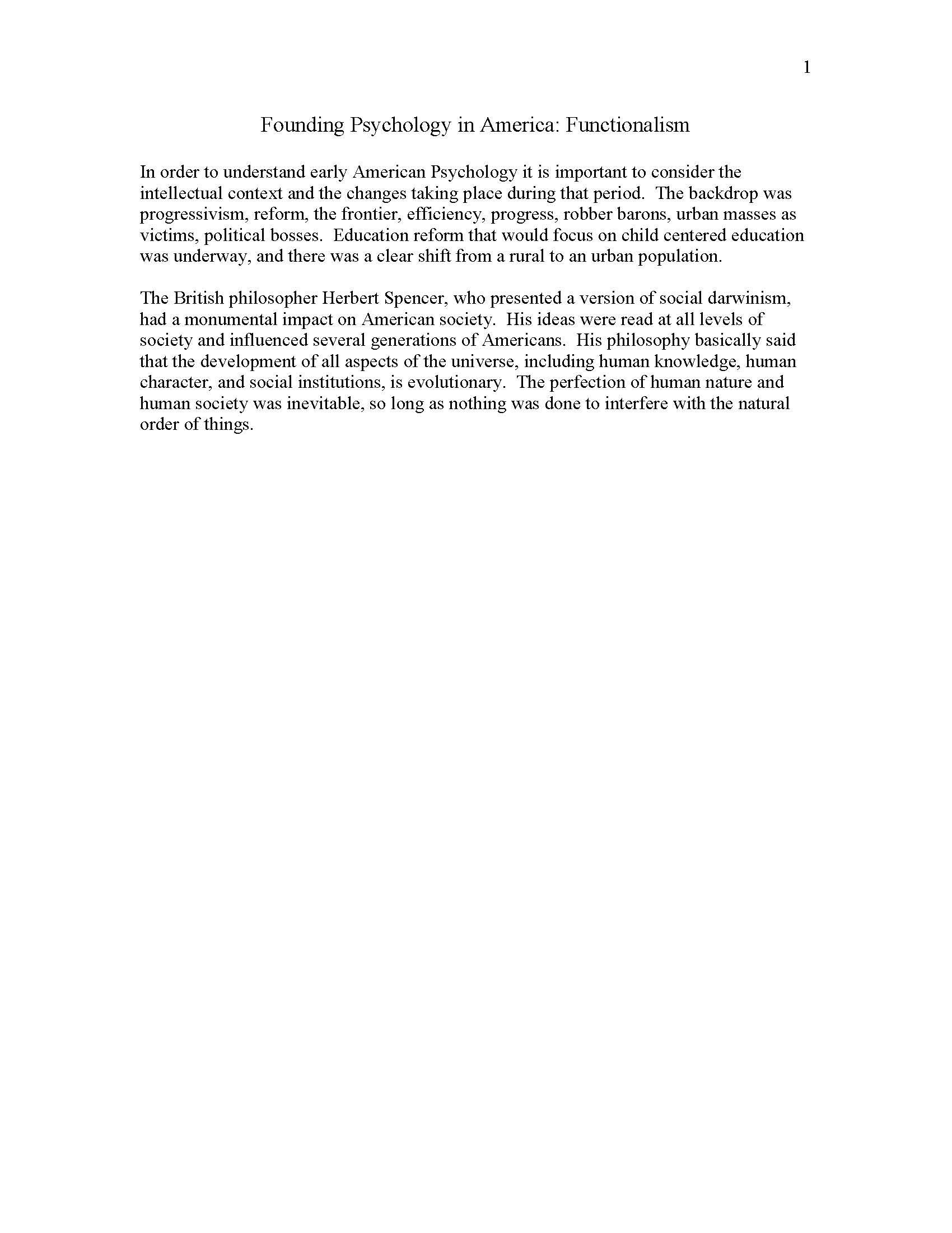 History of Psychology
