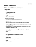 Episodes in Western Art: Week 3