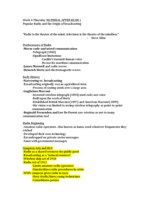 Week 4 notes, Media. 