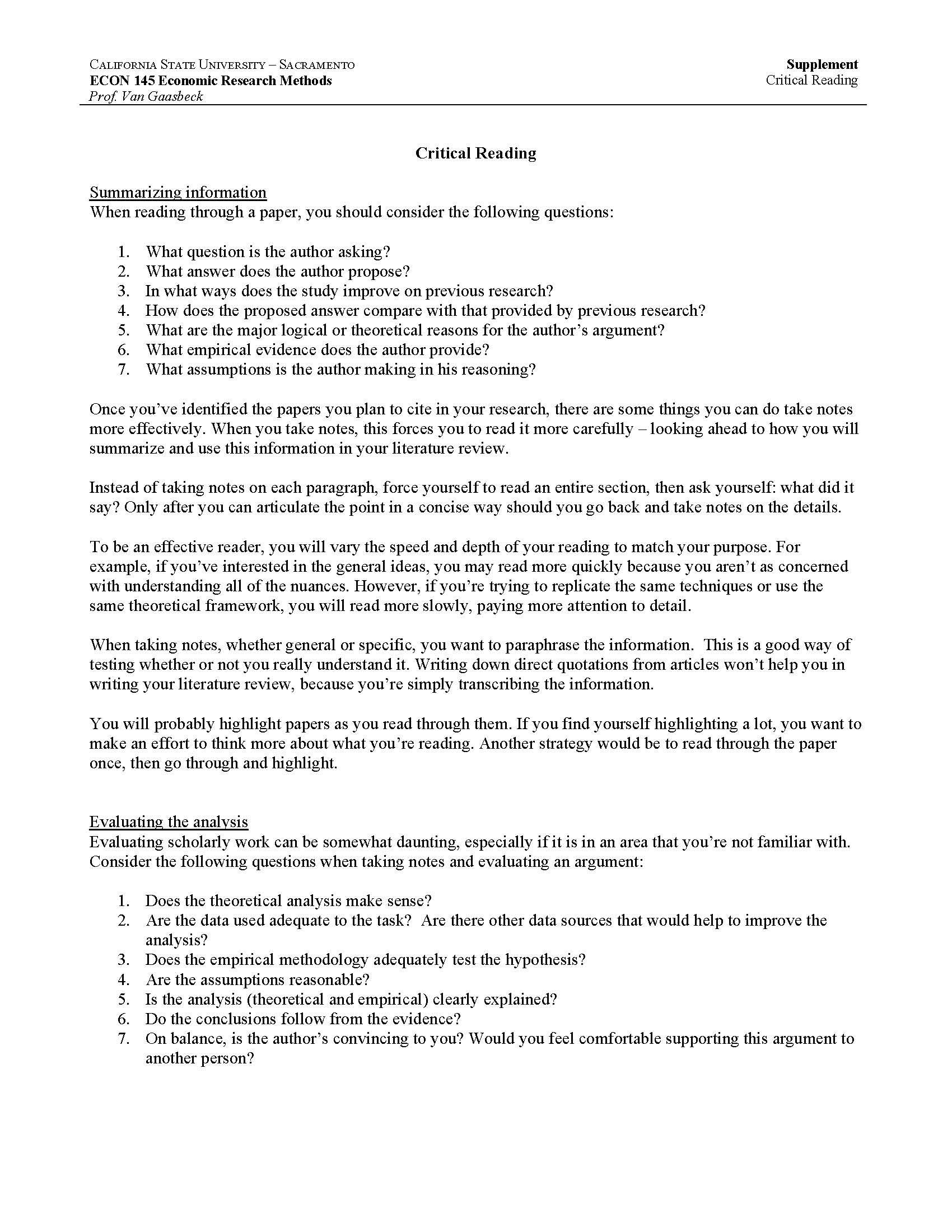 Econ Research Methods