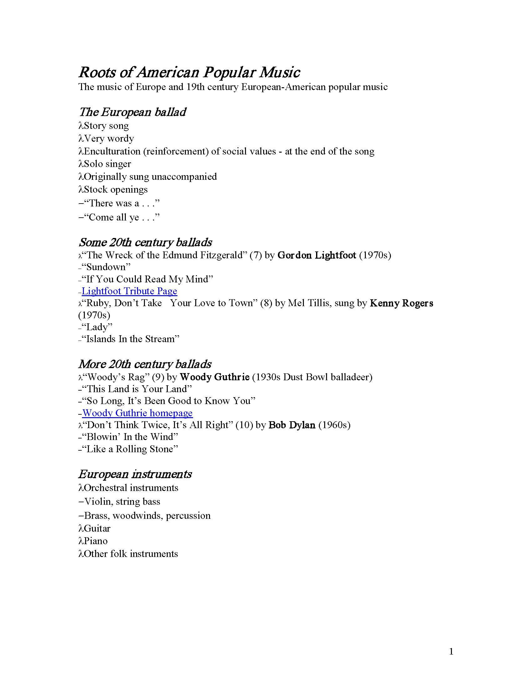 American Popular Music