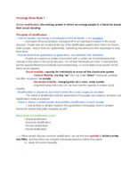 SOCY 100 -- Notes Week 7