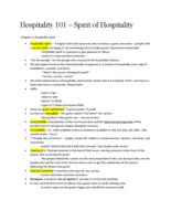Hospitality 101 - Spirit of Hospitality (Chapter 1)