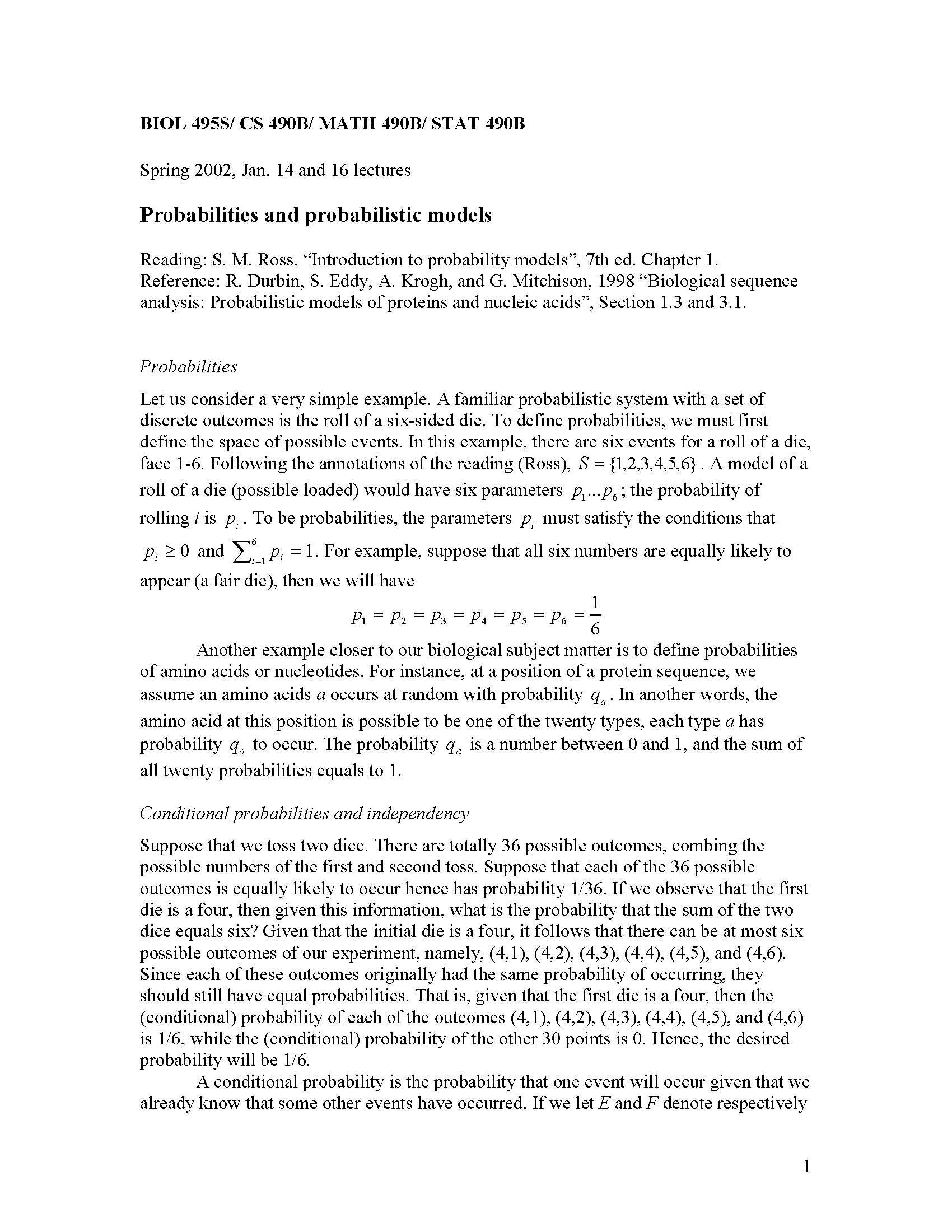Topics In Mathematics For Undergraduates