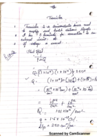 Class notes of one week