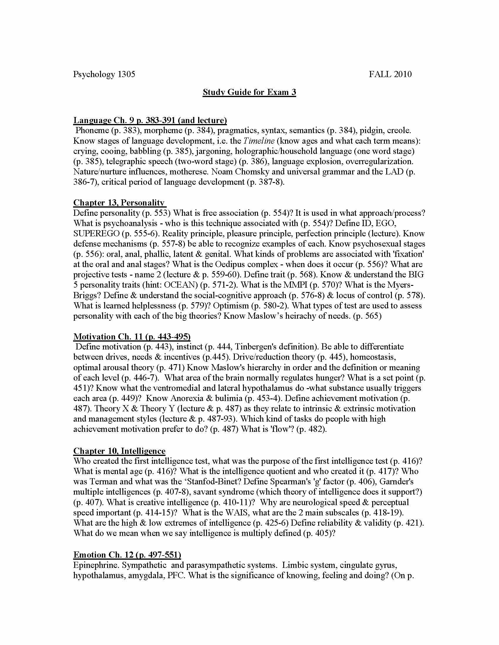 Introductory Psychology